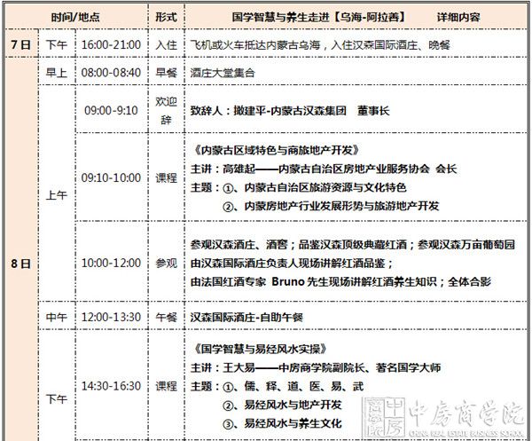 【乌海】2015中房商学院“国学智慧大讲堂”之易经风水养生与商业旅游地产开发专题讲座（8月8-9日）